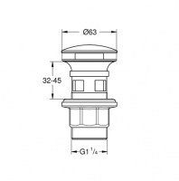 VALVULA LAVABO Y BIDE PUSH OPEN GROHE